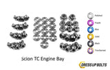 Scion tC (2005-2010) Titanium Dress Up Bolts Engine Bay Kit