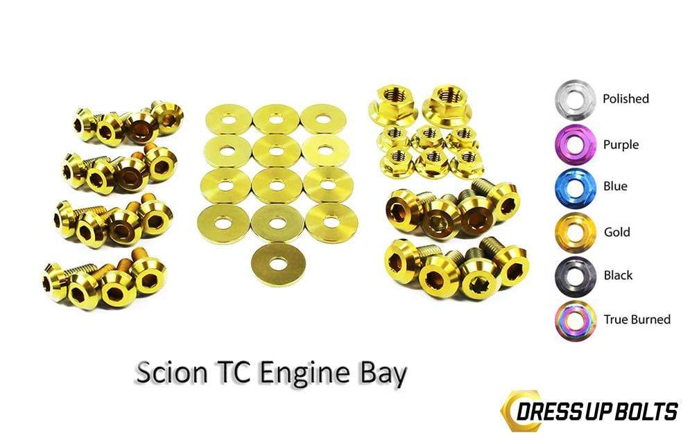 Scion tC (2005-2010) Titanium Dress Up Bolts Engine Bay Kit