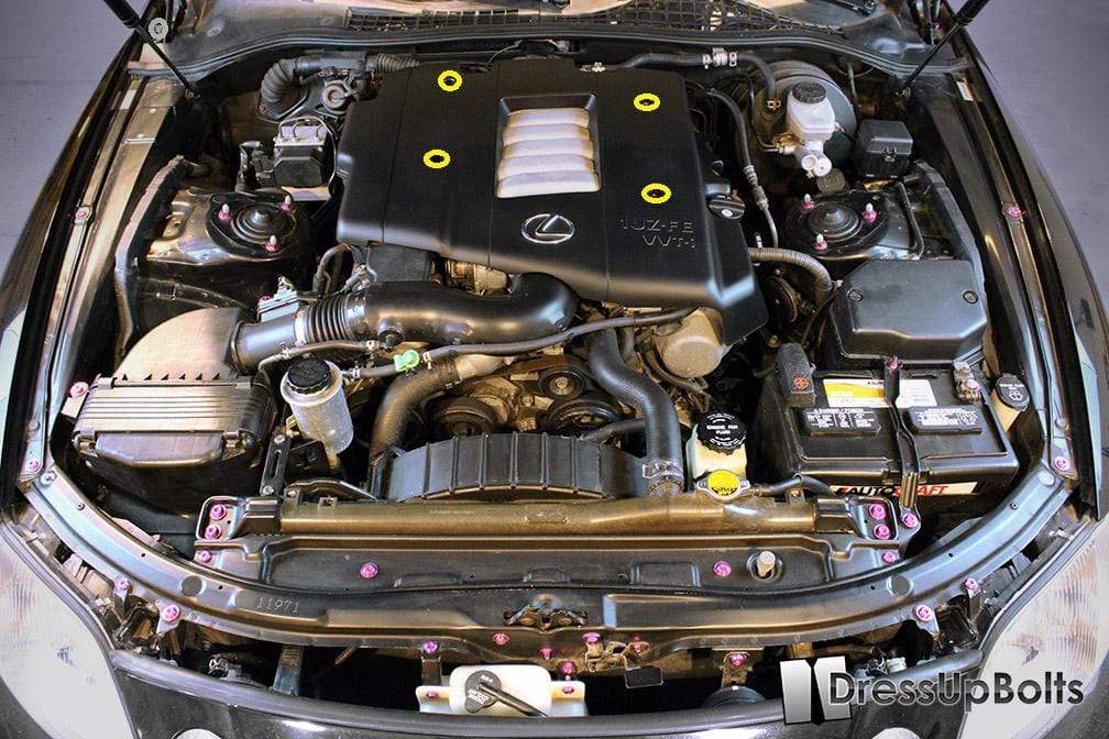 Lexus SC300/SC400 (1998-2000) 1UZ-FE VVTi Titanium Dress Up Bolts Engine Kit