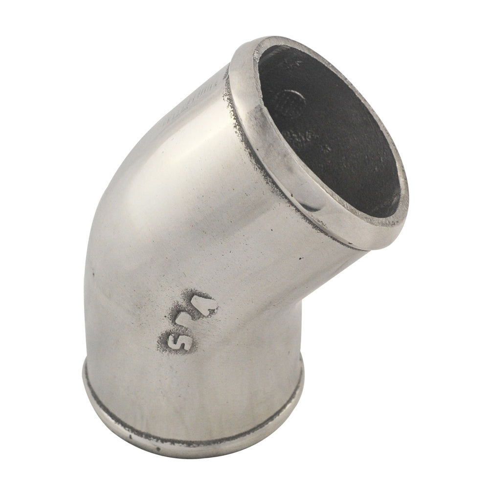 2.5" tight radius 45° elbow intake pipe