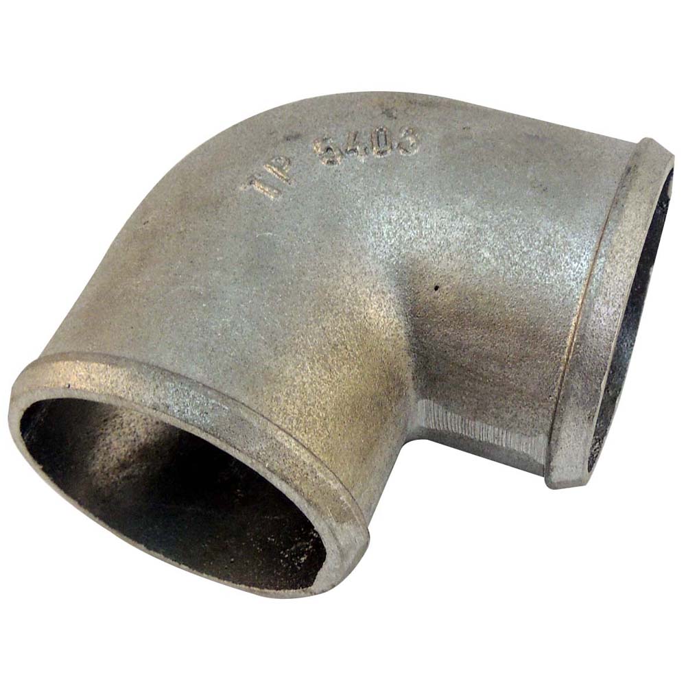 3" tight radius 90° elbow intake pipe