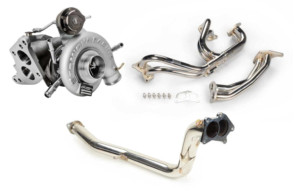 TR GTX2971 Ball-Bearing Twin Scroll Turbo Kit Stock Replacement for Subaru 02-07 WRX & 04-18 STI