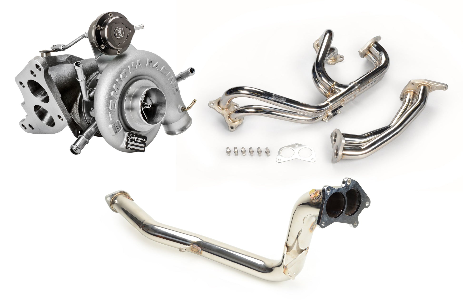 TR GTX2971 Ball-Bearing Twin Scroll Turbo Kit Stock Replacement for Subaru 02-07 WRX & 04-18 STI