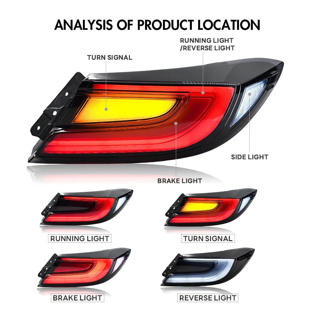 22 - 25 GR86 Oem Clear Style LED Tail Lights