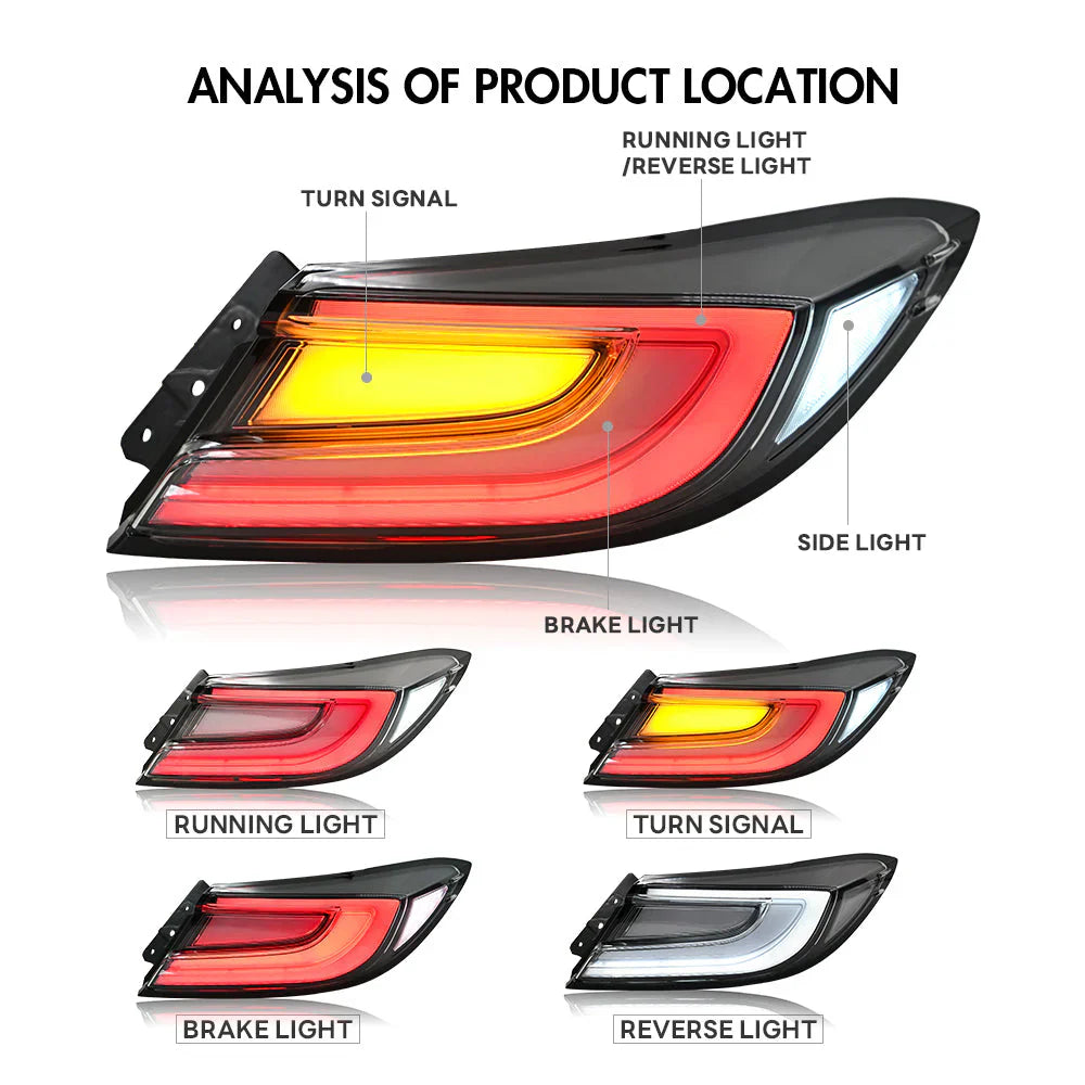 22 - 25 GR86 Oem Clear Style LED Tail Lights