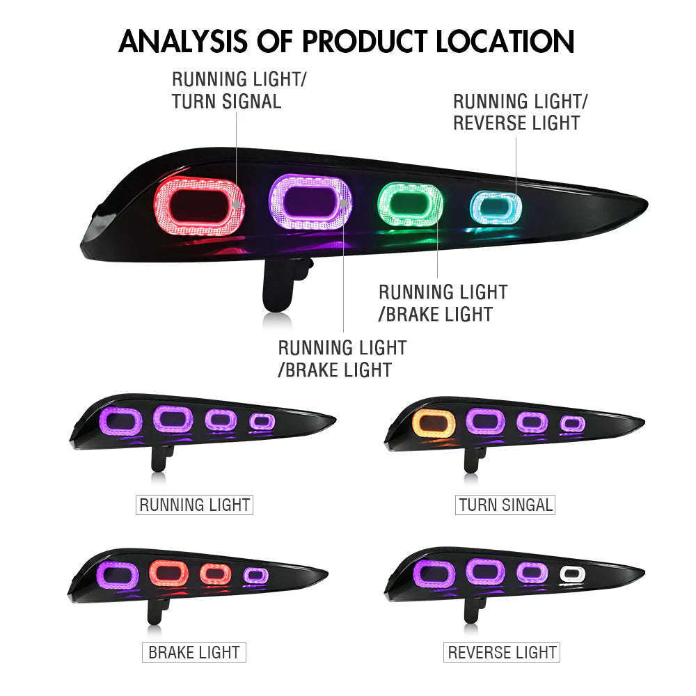 2020-2024 Toyota GR Supra RGB LED Tail Lights – A90 and A91