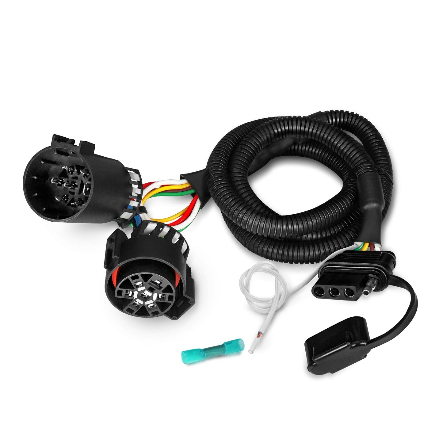 OPT7 Redline Dual 7-Pin Splitter with Reverse Wire to 43 Inches 4-Pin Extension Adapter Harness