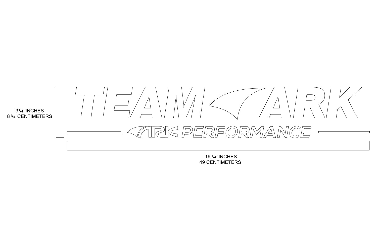 TEAM ARK Large Windshield Banner