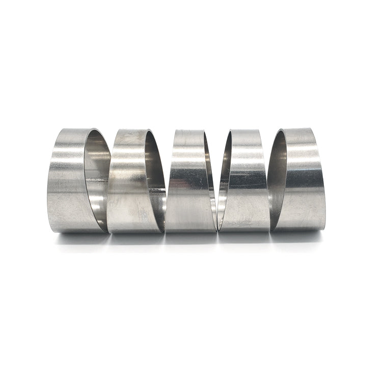 3.000" OD x 0.047" (1.2mm) Long Radius (1.5D) Pie Cut CP1 Titanium (45° Bend - 5 Pieces Total)