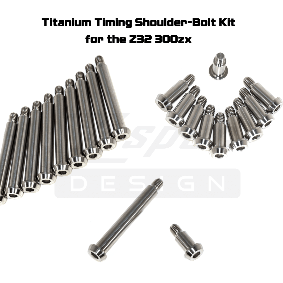 ZSPEC Stage-3 Dress Up Bolts® Fastener Kit for Nissan 300zx Z32, Upgraded Timing Bolts, Stainless & Billet