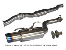 Tsudo 08-12 WRX / STI 5Dr S2 Burnt Tip 3" Cat-back Exhaust + Hi-Flow cat Downpipe