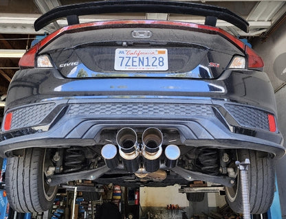Tsudo 2017-2020 Civic Si Coupe FC3/FC4 3" Burnt Tips Catback Exhaust