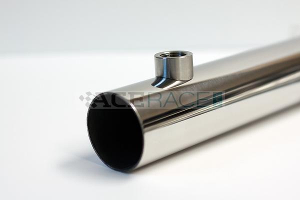 M18 x 1.5 O2 Sensor Bung - Coped for 3.000"-5.000" OD Tube - CP2 Titanium