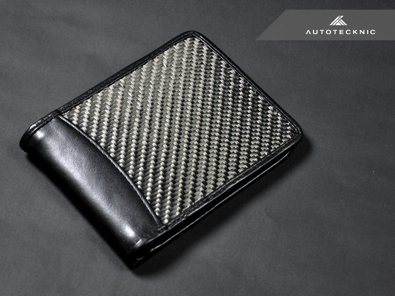 AutoTecknic Textured Matte Carbon Fiber Bi-Fold Wallet