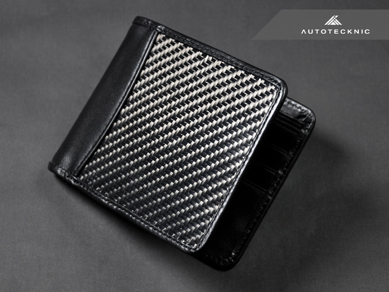 AutoTecknic Textured Matte Carbon Fiber Bi-Fold Wallet