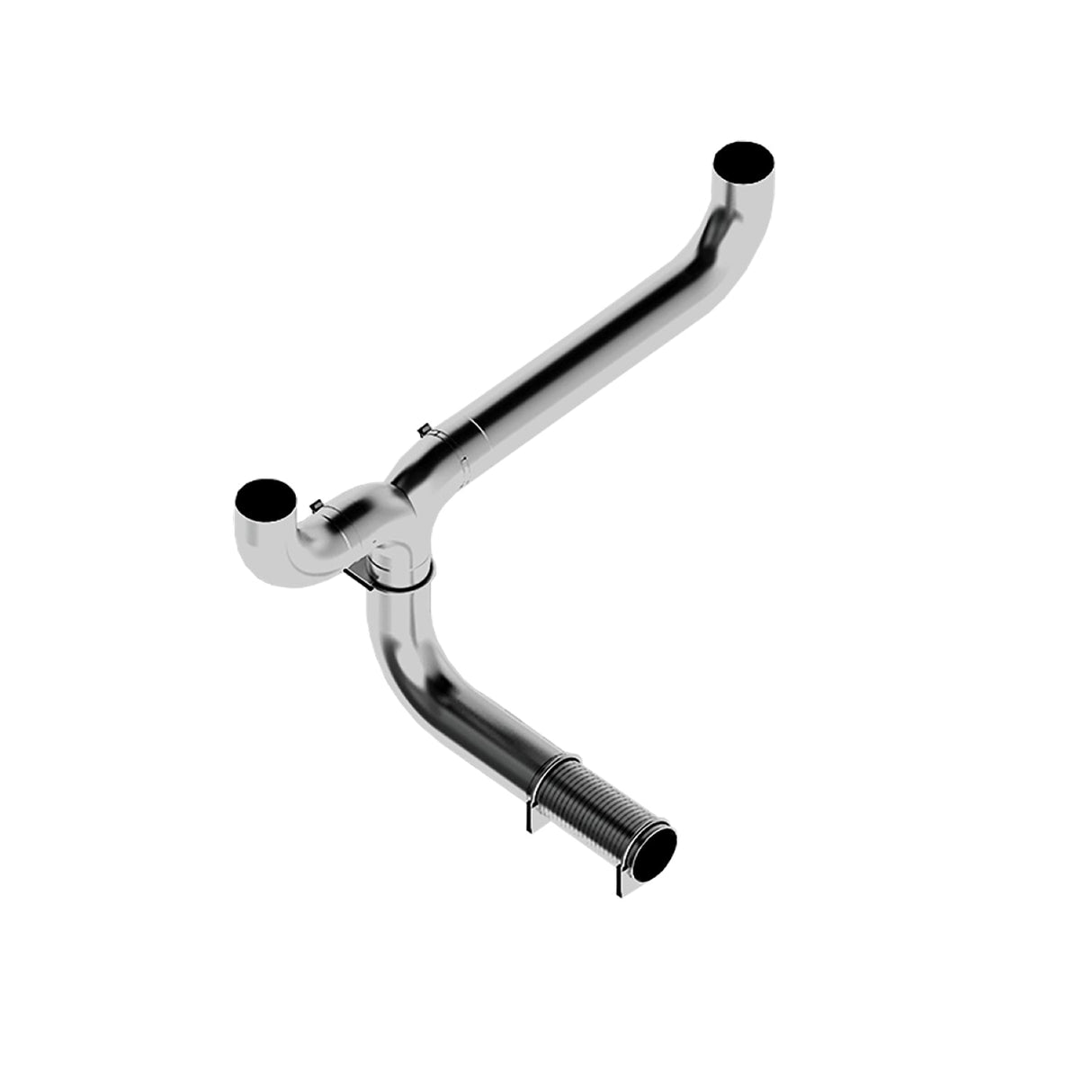 MBRP Exhaust T-Pipe Kit; 5" Smokers; AL