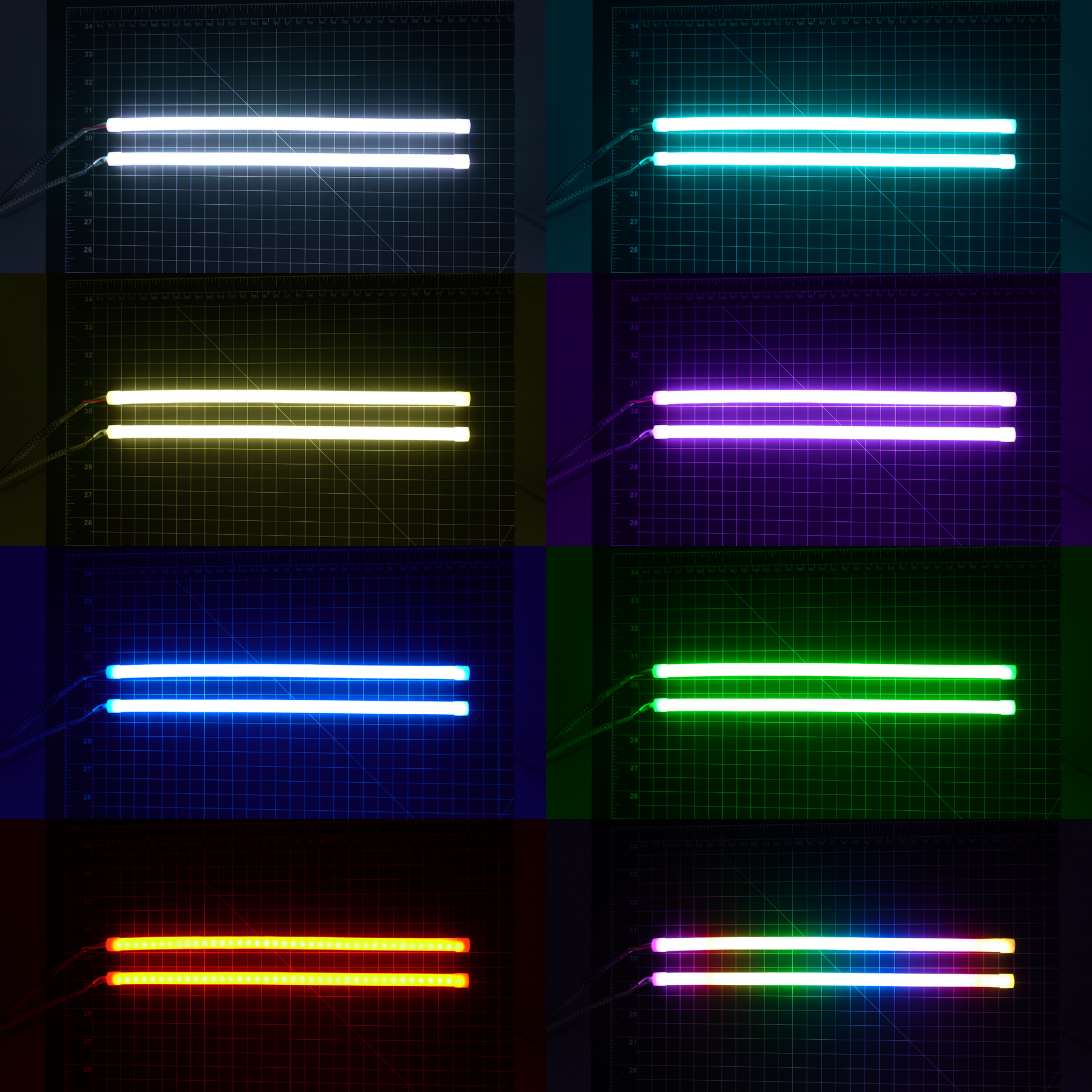 Universal Flexible DRL Tube Diffused Strips | Multicolor