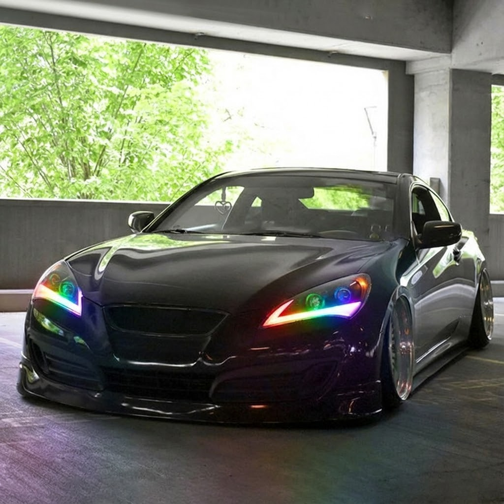 NTXGLOW RGB headlights (2009 - 2010 hyundai genesis coupe bk1)