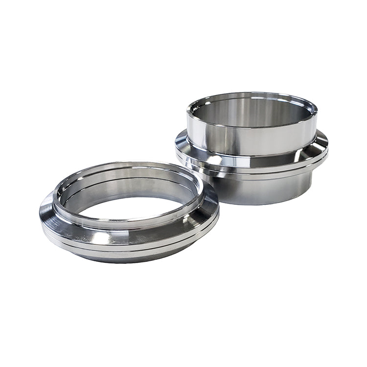2.500" V-Band Assembly "Male/Female" - 304 Stainless - Quick-Release Clamp - 20mm Combined Flange Thickness