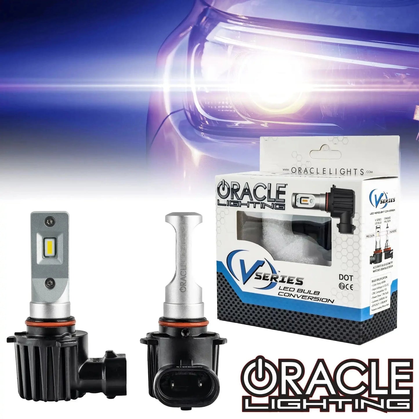 ORACLE Lighting 9005 - VSeries LED Light Bulb Conversion Kit High/Low Beam (Projector)