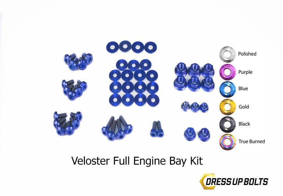 Dress Up Bolts Stage 2 Titanium Hardware Engine Bay Kit - Hyundai Veloster (2012-2018)