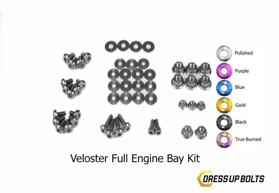 Dress Up Bolts Stage 2 Titanium Hardware Engine Bay Kit - Hyundai Veloster (2012-2018)