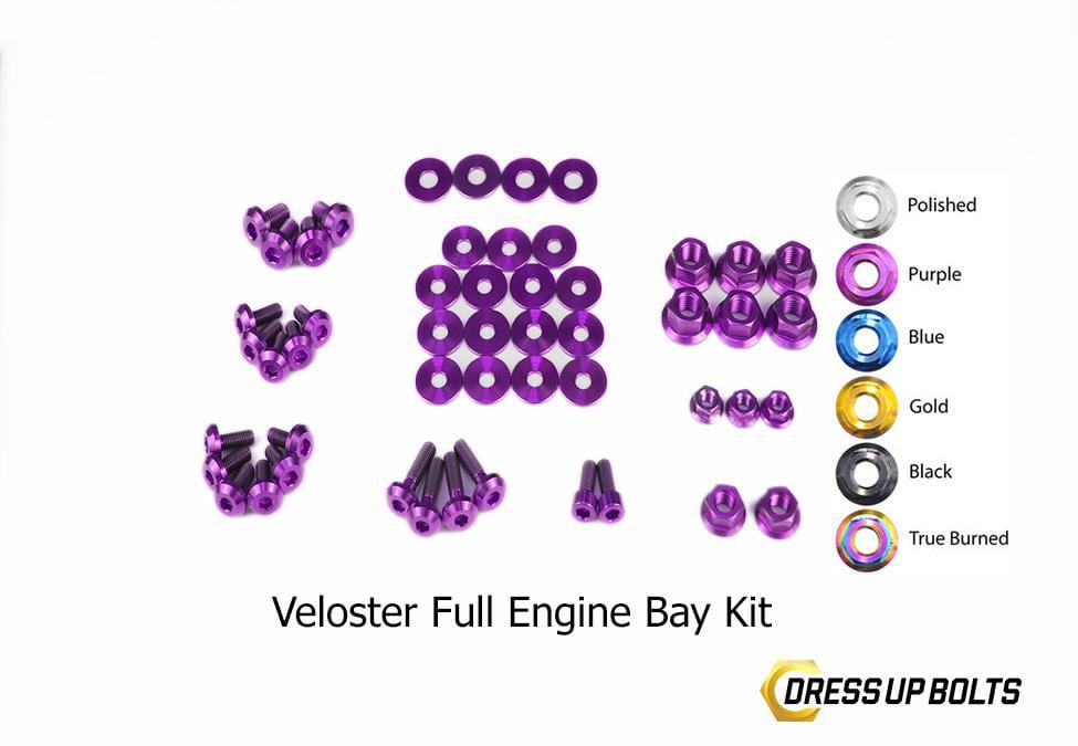 Dress Up Bolts Stage 2 Titanium Hardware Engine Bay Kit - Hyundai Veloster (2012-2018)