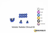 Titanium Hardware Radiator Shroud Kit - Hyundai Veloster (2012-2018)