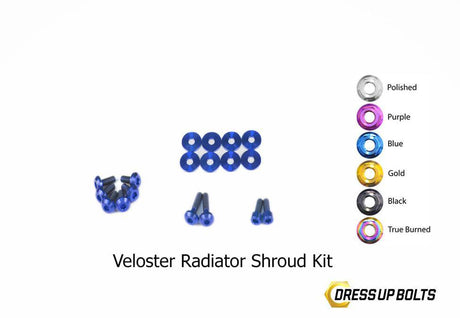 Titanium Hardware Radiator Shroud Kit - Hyundai Veloster (2012-2018)