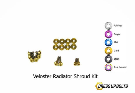 Titanium Hardware Radiator Shroud Kit - Hyundai Veloster (2012-2018)