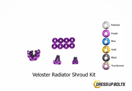 Titanium Hardware Radiator Shroud Kit - Hyundai Veloster (2012-2018)