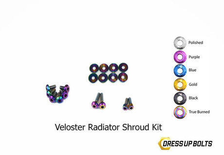 Titanium Hardware Radiator Shroud Kit - Hyundai Veloster (2012-2018)