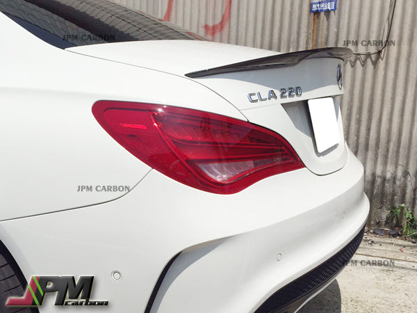 [JPMCarbon] D Style Carbon Fiber Trunk Spoiler For 2013-2018 Mercedes-Benz W117 CLA-Class Sedan