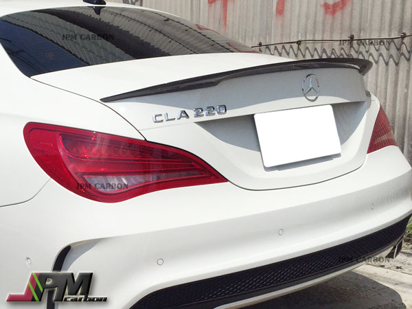 [JPMCarbon] D Style Carbon Fiber Trunk Spoiler For 2013-2018 Mercedes-Benz W117 CLA-Class Sedan