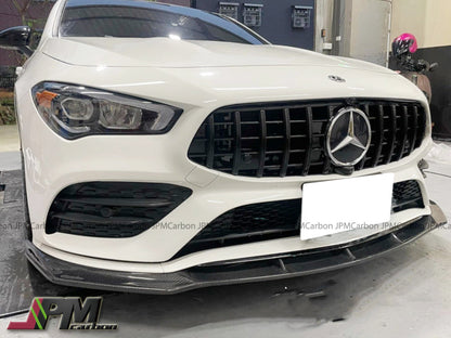 [JPMCarbon] DP Style Carbon Fiber Front Bumper Add-on Lip Fits For 2020-2022 Mercedes-Benz W118 CLA-Class with AMG Sport Package Only