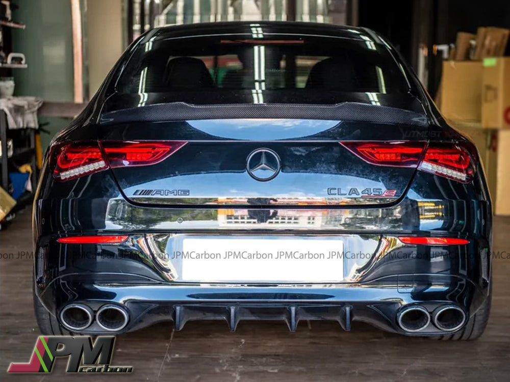 [JPMCarbon] D Style Carbon Fiber Trunk Spoiler Fit For 2020-2025 Mercedes-Benz W118 CLA-Class Sedan