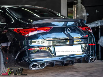 [JPMCarbon] D Style Carbon Fiber Trunk Spoiler Fit For 2020-2025 Mercedes-Benz W118 CLA-Class Sedan