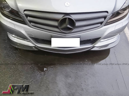 [JPMCarbon] GH Style Carbon Fiber Front Bumper Add-on Lip Fits For 2012-2014 Mercedes-Benz W204 C204 Facelift C-Class with Standard Package Only