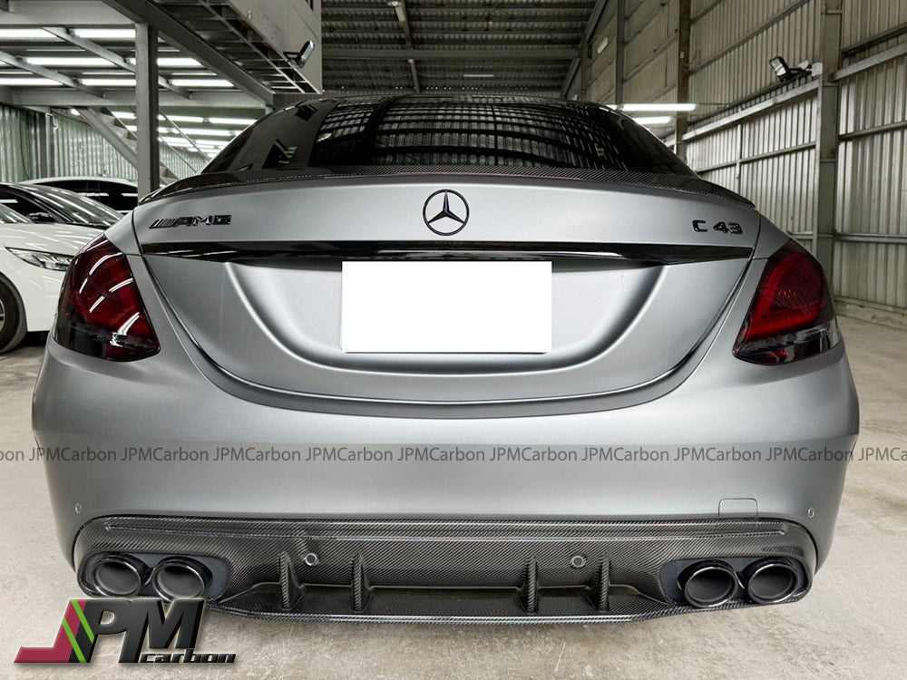 [JPMCarbon] C63 Style Carbon Fiber Trunk Spoiler Fits For 2015-2021 Mercedes-Benz W205 C-Class Sedan Only