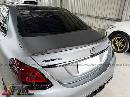 [JPMCarbon] C63 Style Carbon Fiber Trunk Spoiler Fits For 2015-2021 Mercedes-Benz W205 C-Class Sedan Only