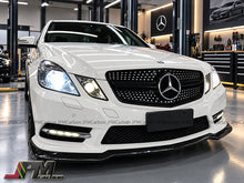 CS Style Carbon Fiber Front Bumper Add-on Lip Fits For 2010-2013 Mercedes-Benz W212 Pre-facelift E-Class with AMG Sport Package Only