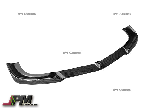 V Style Carbon Fiber Front Bumper Add-on Lip Fits For 2010-2013 Mercedes-Benz W212 Pre-facelift E-Class with AMG Sport Package Only