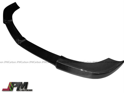 V Style Carbon Fiber Front Bumper Add-on Lip Fits For 2011-2014 Mercedes-Benz W218 Pre-facelift CLS-Class with AMG Sport Package Only