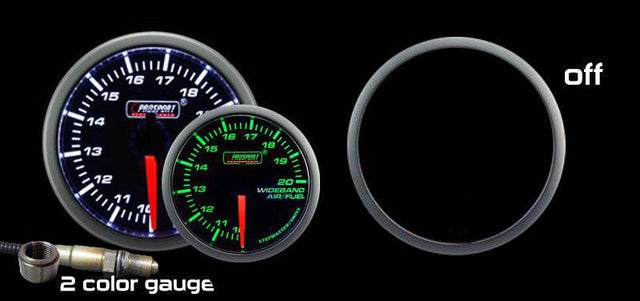 2-1/16" Green/White Premium Wideband Air Fuel Ratio kit