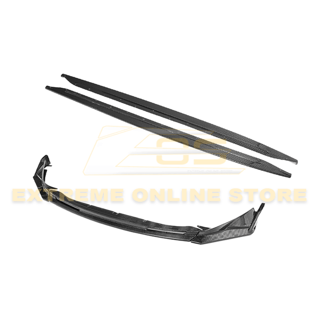 2021-Up BMW G80 M3 G82 G83 M4 VRS Carbon Fiber Front Splitter Lip & Side Skirts