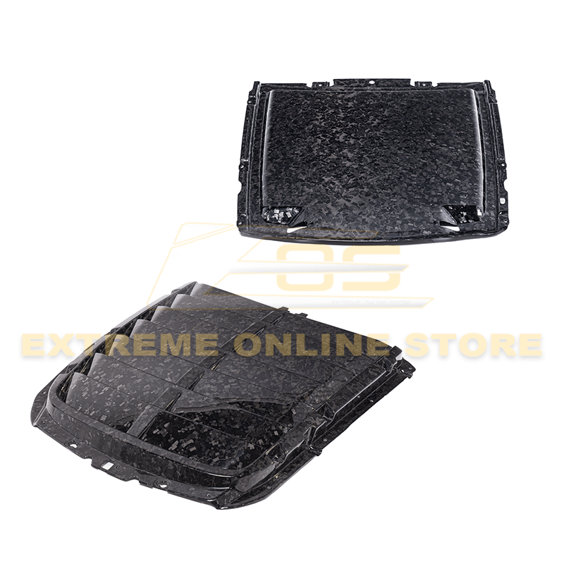 2020-23 Ford Mustang GT500 Carbon Fiber Front Hood Vent & Rain Tray Cover