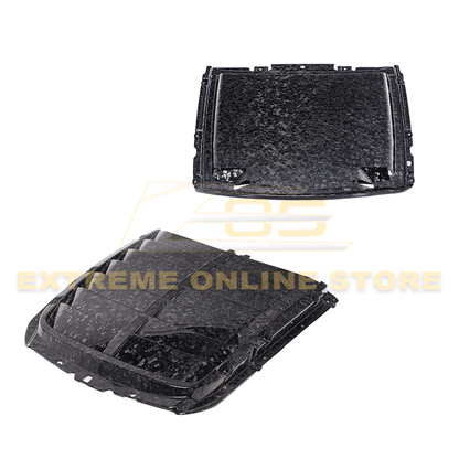 2020-23 Ford Mustang GT500 Carbon Fiber Front Hood Vent & Rain Tray Cover