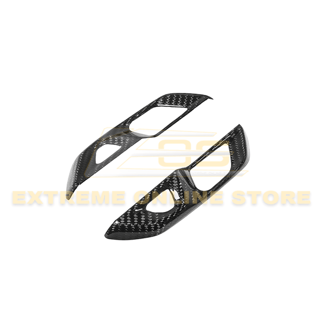 Chevrolet Corvette C8 Carbon Fiber Side Door Interior Control Button Trim Cover