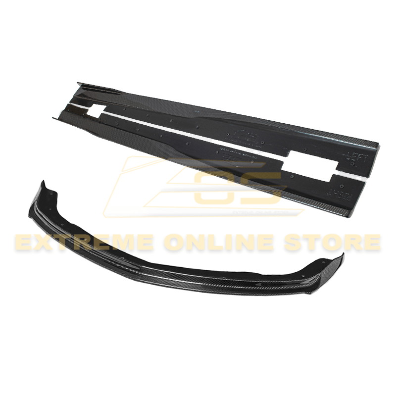 2008-09 Pontiac G8 Carbon Fiber Front Splitter & Side Skirts