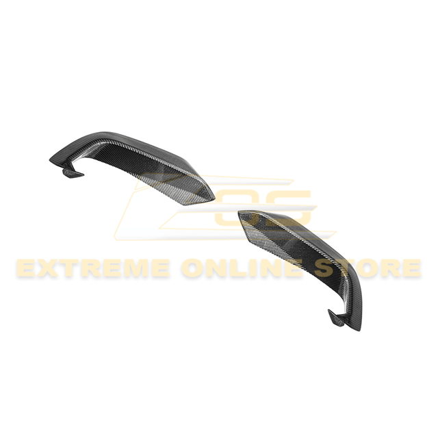 2024-Up Ford Mustang EcoBoost Carbon Fiber Front Lower Side Grille Inserts